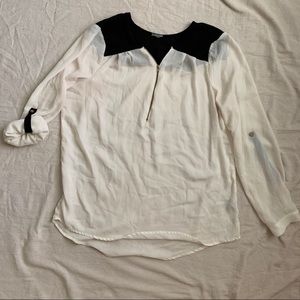 Black and White blouse